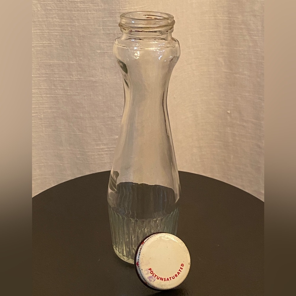 Vintage Glass Sweet * 10 Bottle with Mismatched Metal Polyunsaturated Lid